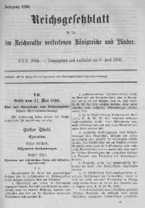 Executionsordnung vom 27. Mai 1886